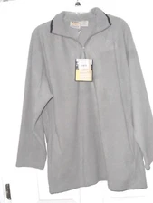 *MEN'S 10,000FT. ABOVE SEA LEVEL FLEECE JACKET SIZE M - L - XL GRAY PULLOVER NWT