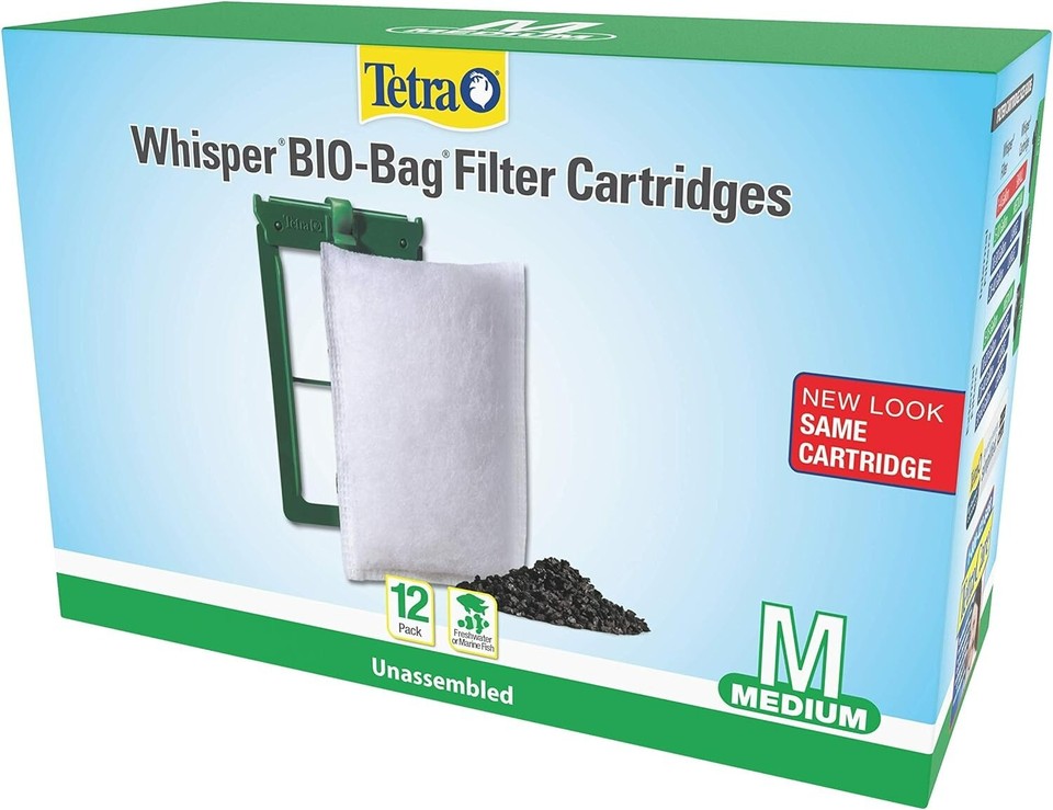 TETRA WHISPER BIOBAG DISPOSABLE FILTER CARTRIDGES UNASSEMBLED LARGE 12