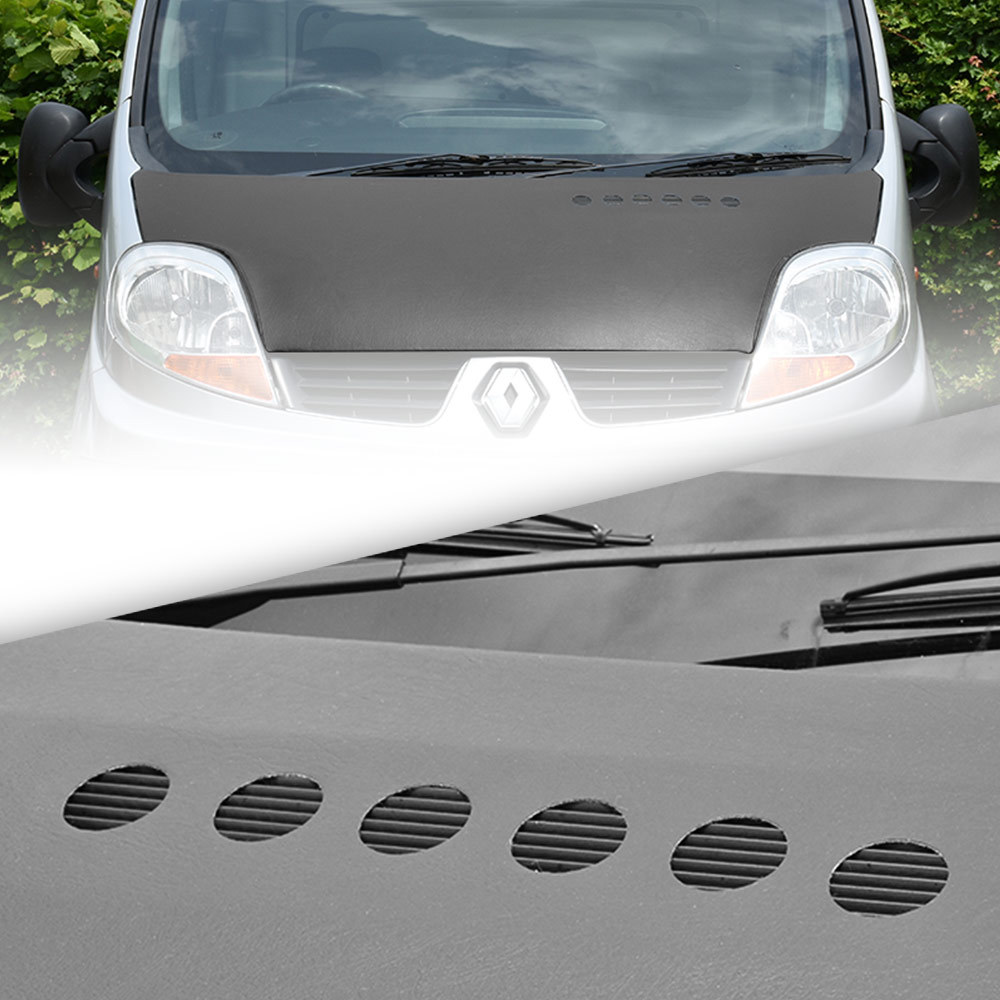 FITS VAUXHALL VIVARO J7 0114 PLAIN BLACK STONE CHIP PROTECTOR