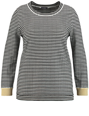 SAMOON Geringelter Pullover by Gerry Weber NEU schwarz-weiß Damen Gr.52