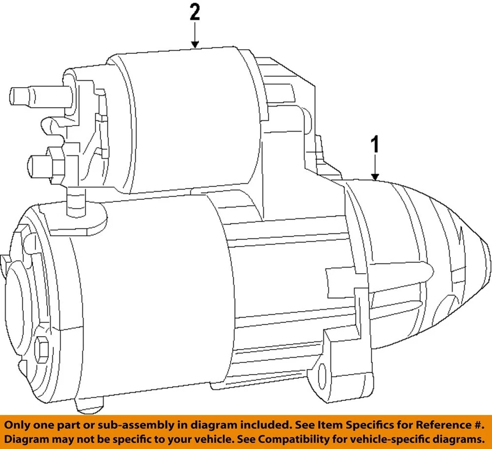 Used Starter Motor fits: 2015 Jeep Renegade Sdn 2.4L w/o automatic engine stop a Foto 3 de 4