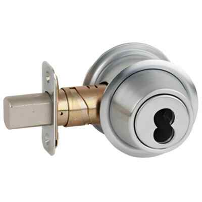 Schlage B560J Single Cylinder Deadbolt (626-Satin Chromium) - SC4, Everest S123