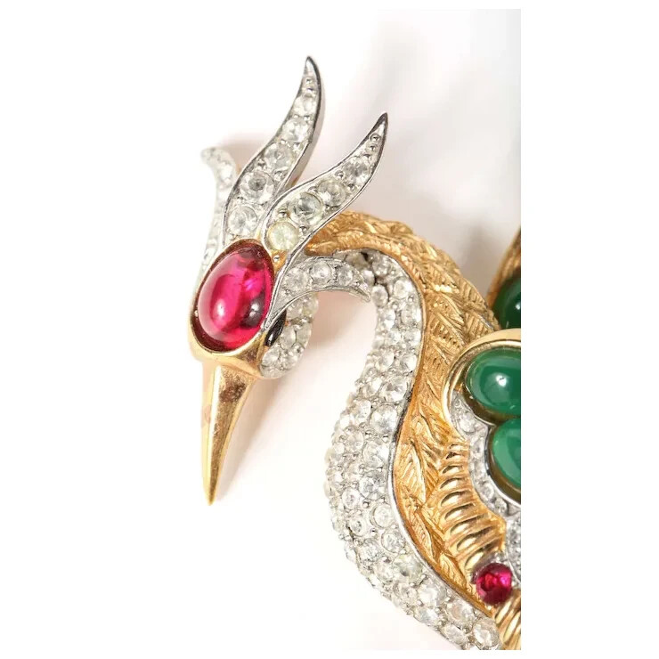 BOUCHER Unsigned Large Sapphire, Ruby, Chrysopras… - image 5