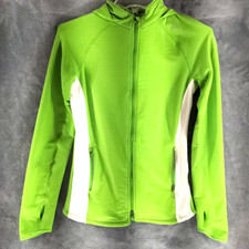 Nike Running Size Small Womens Dri-Fit Full Zip Hoodie w/Pockets Green