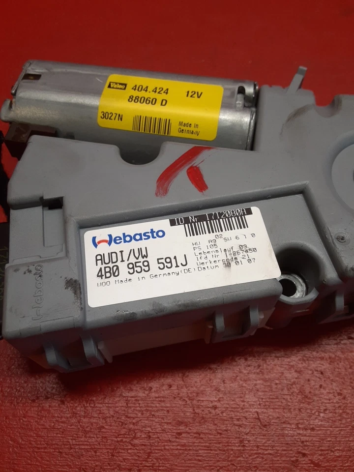 Audi A4 Quattro S4 RS4 1996-2011 techo corredizo unidad de motor OEM 4B0-959-591-J Foto 2 de 4