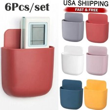 6x Wall Mounted Smart TV Remote Control Holder Home Offices Organiser Case US