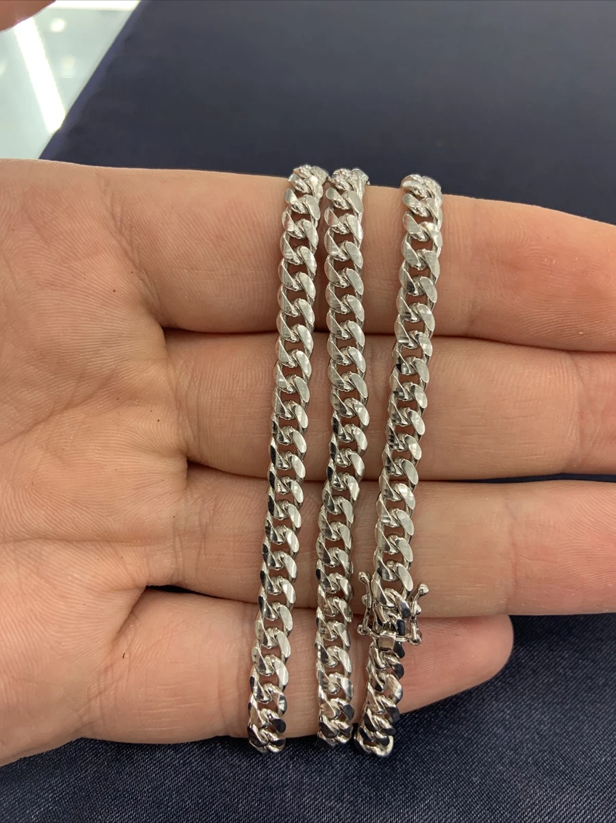 Miami Cuban Link Chain 5mm - 925 Silver + Free Pendant