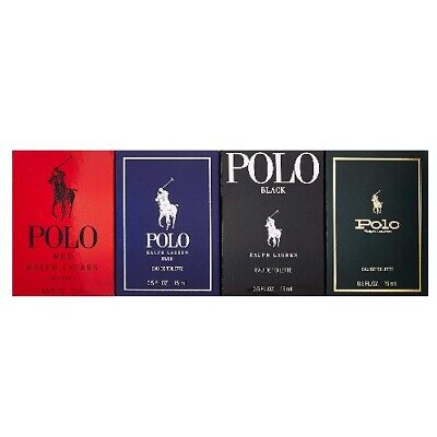 Polo by Ralph Lauren 4pc Mini Set 0.5 oz Polo Red + Blue + Black + Green |  eBay