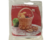 Burgundy Hill Basket Kit Apple Basket 6" x 6" x9" NEW Factory Sealed