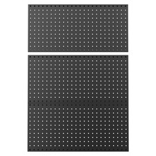3 Pack 12x24 Inch Modular Metal Pegboard Wall Tool Panels In Black