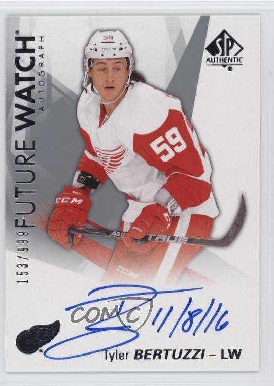 2016-17 SP Authentic Future Watch Auto 153/999 Tyler Bertuzzi #187 Auto 1i7p