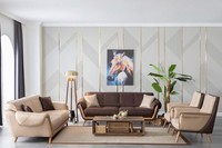 Luxus Sofagarnitur Couch Set 4Tlg. Set MöBel Wohnzimmer Design Einrichtung