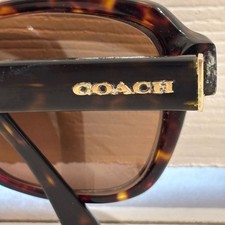 Coach HC8232 L1010 Dark Tortise Sun Glasses 56-17-140