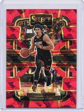 2023 Select Jaime Jaquez Jr. Red Cracked Ice Prizms #100 RC Concourse Miami Heat