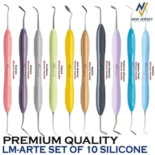 Set of 10 LM Arte Composite Filling & Restorative Instrument Silicone Handle