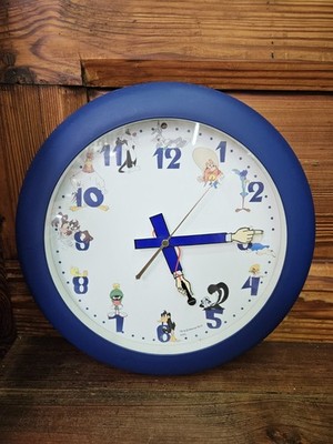 Seltene 1999 Looney Tunes Warner Bros sprechende Figur Wanduhr