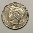 1935 Peace Dollar 1.00. Extremely Fine.