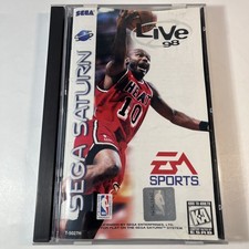 NBA Live 98 (Sega Saturn, 1998) CIB Complete w Manual - Tested & Working