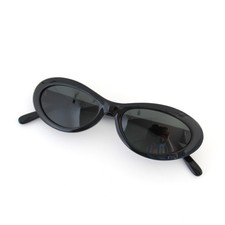 Authentic Vintage 90s black Oval Sunglasses