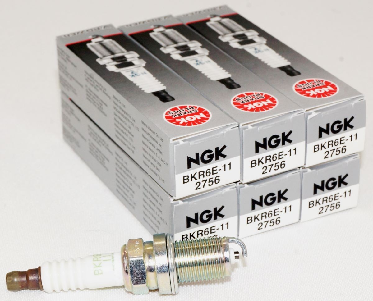 6 Pack Genuine NGK 2756 V-Power Spark Plugs BKR6E11 for Toyota Mitsubishi Nissan