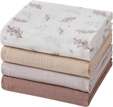 Muslin Swaddle Blankets for Boys and Girls, Soft Cotton Baby Swaddle Blankets fo