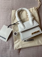 Jacquemus Le Chiquito WHITE Leather Top Handle Bag