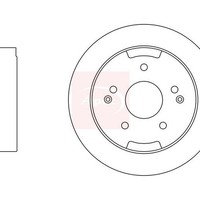 Apec Bremsscheibe Hinten Ssangyong Korando Ck 2010 DSK2995 (Single)