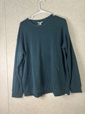 Orvis Pullover Men  s Large Blue Crew Neck Sweatshirt Casual Hiking Active