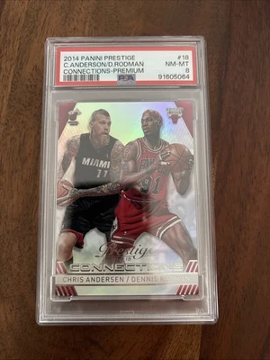 2014-15 Panini Prestige Connections Premium Chris Andersen/Dennis Rodman PSA 8 - Bild 1 von 2
