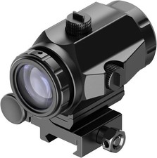 M40 3X Red Dot Magnifier with Flip to Side Mount, Focus Adjustment