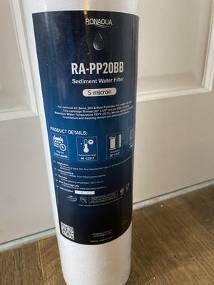 NEW In Packaging Ronaqua RA-PP20BB 1 Micron Sediment Water Filter