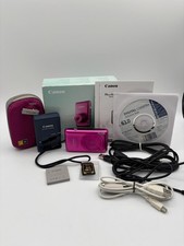 Canon Powershot SD1400 IS 14.1MP 4X Zoom Digital Camera Pink - Bundle Tested