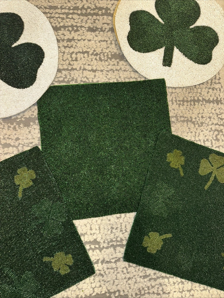 Juego de 5 irlandeses/st. Manteles individuales del día de Patricio Foto 3 de 4