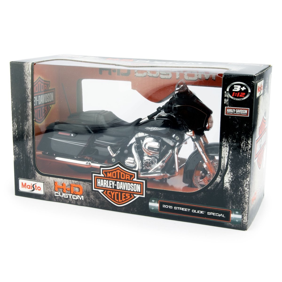 Maisto 2015 Harley Davidson Street Glide Motorcycle 1/12 Scale Pre