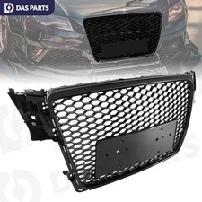 For 2009-2012 Audi A4 B8 S4 8T Gloss Black Front Bumper Grille Grill RS4 Style