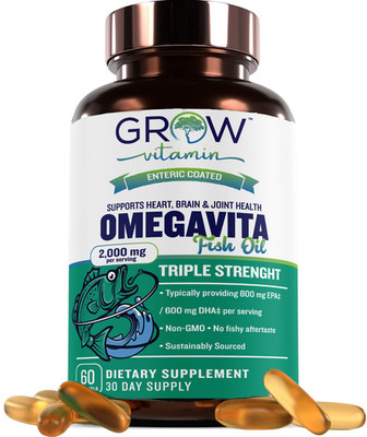 Burpless Omega-3 Fish Oil: 2000mg x 90 Softgels | 1400mg Total Omega-3 Fatty Aci