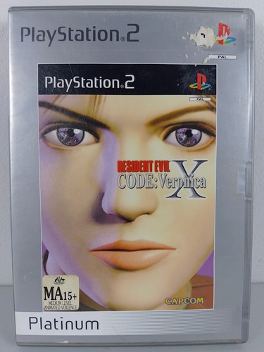 Resident Evil Code Veronica X Platinum Sony PlayStation 2 PS2 Game With Manual