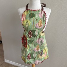 Apron Retro Style Cottagecore Pretty Fall Tones Print Reversible Boho