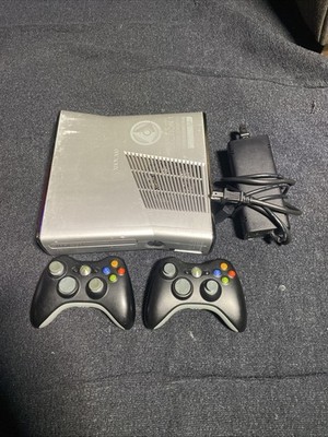 Microsoft Xbox 360 Slim 250GB Halo Reach Video Game Console With Controllers
