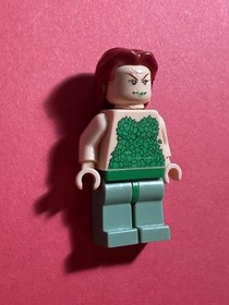 LEGO Arkham Asylum Poison Ivy Minifigure 2006 (Head has Chew Damage -  See Desc)