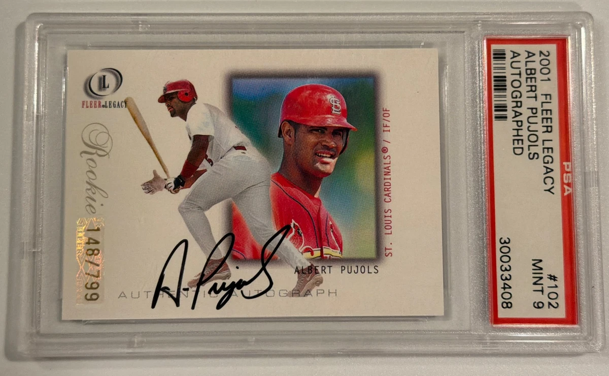 その他  Pujols Auto Fleer Albert Pujols Signed 2001 Fleer Platinum #435 Cardinals Rookie