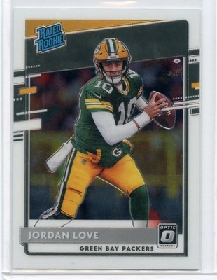 2020 Donruss Optic JORDAN LOVE Base Rated Rookie RC PACKERS #154 Qty Avail