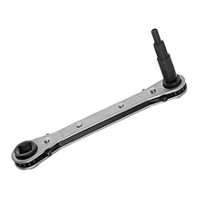  AC Ratchet Wrench, HVAC Service Wrench with HVAC Hexagon Bit Adapter, Premium 