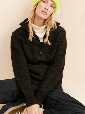 Anthropologie sz L RD Style Millie Quarter Zip sweater
