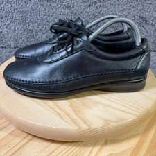 SAS Traveler Shoe Womens Size 10 Black Leather Casual Comfort Tripad Made in USA