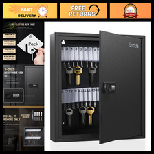 60 Position Key Cabinet with Combination Lock - Digital Security Storage Box, St