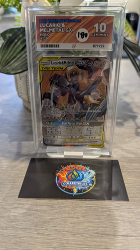 Lucario & Melmetal-GX graded ACE 10 for sale on eBay