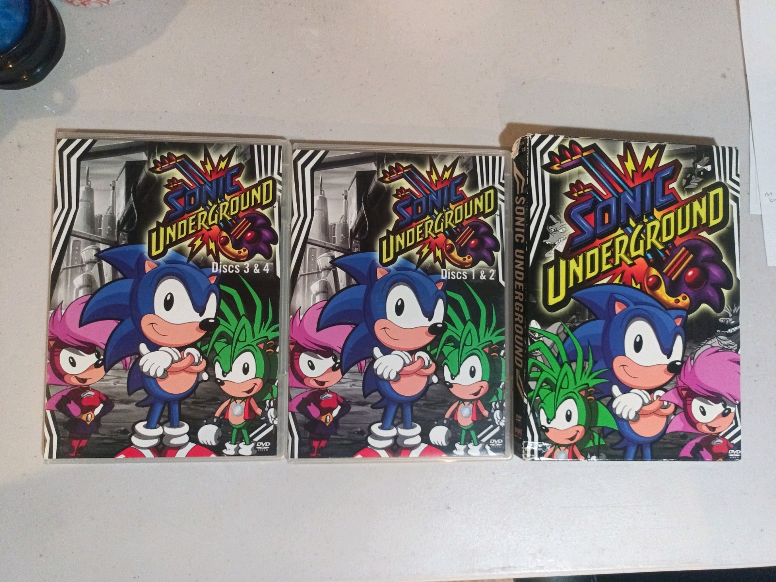 Sonic Underground (DVD, 2007) Complete 4 Disc Set With Slipcover