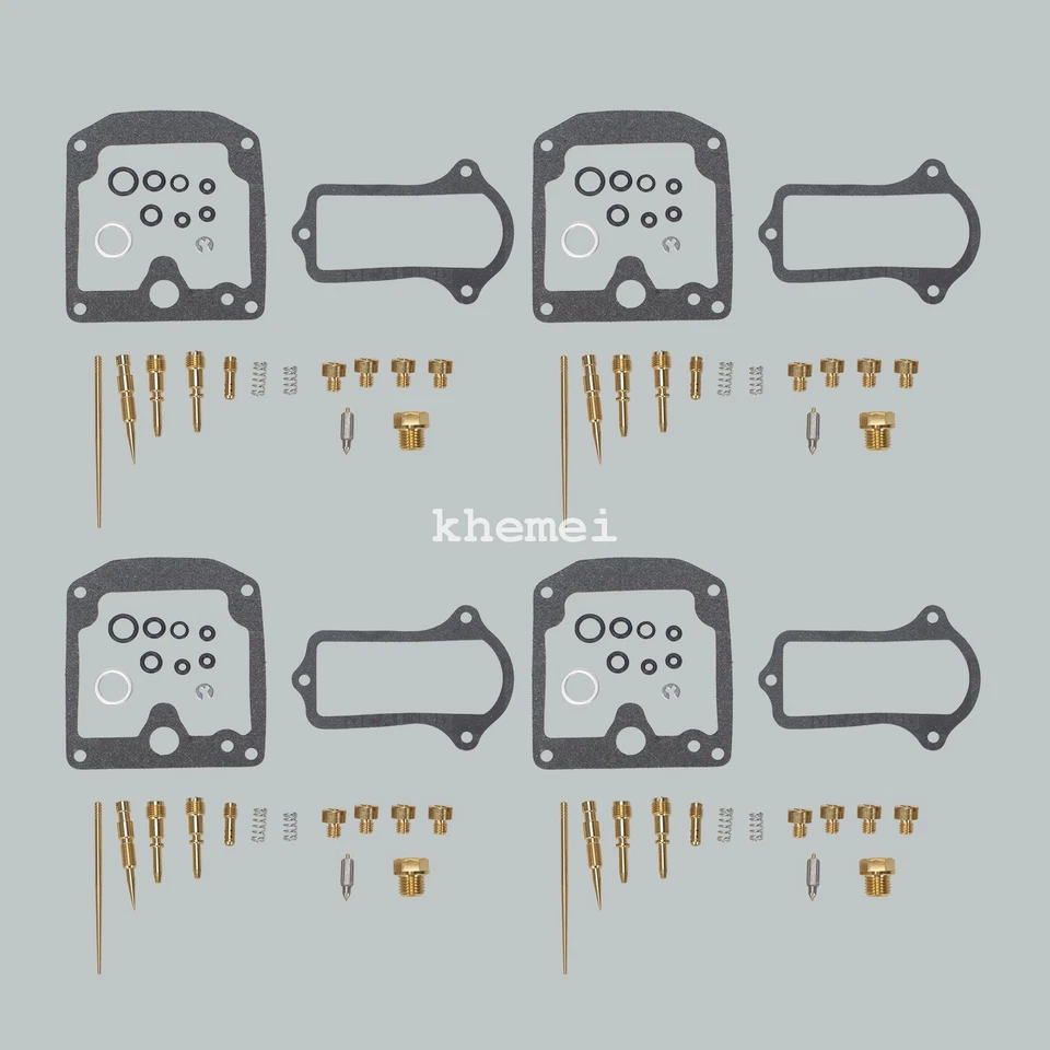 4 Sets FOR Kawasaki KZ650 B/C/D 1977-1978 Carb Carburetor Repair Rebuild Kit - Image 3 of 4
