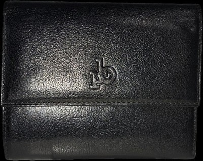 ROCCOBAROCCO Vera Pelle Black Genuine Leather Wallet Bifold Made In ITALY NEW.